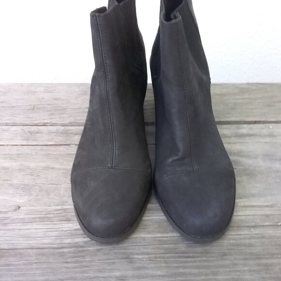 Toms Booties Women's Heeled "The Everly" heeled OrthoLite® insole Black Size 8 - Picture 10 of 12